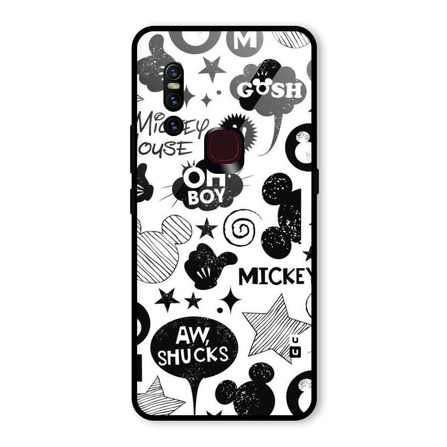 Oh Boy Design Glass Back Case for Vivo V15