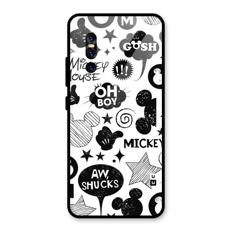 Oh Boy Design Glass Back Case for Vivo V15 Pro