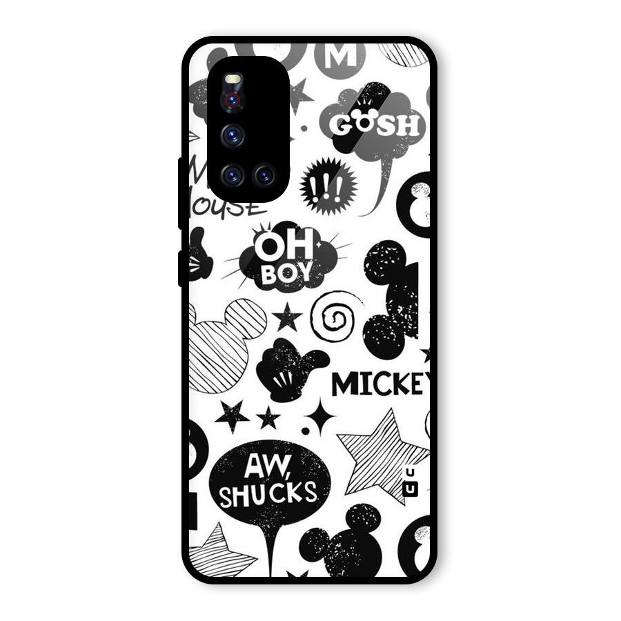Oh Boy Design Glass Back Case for Vivo V19