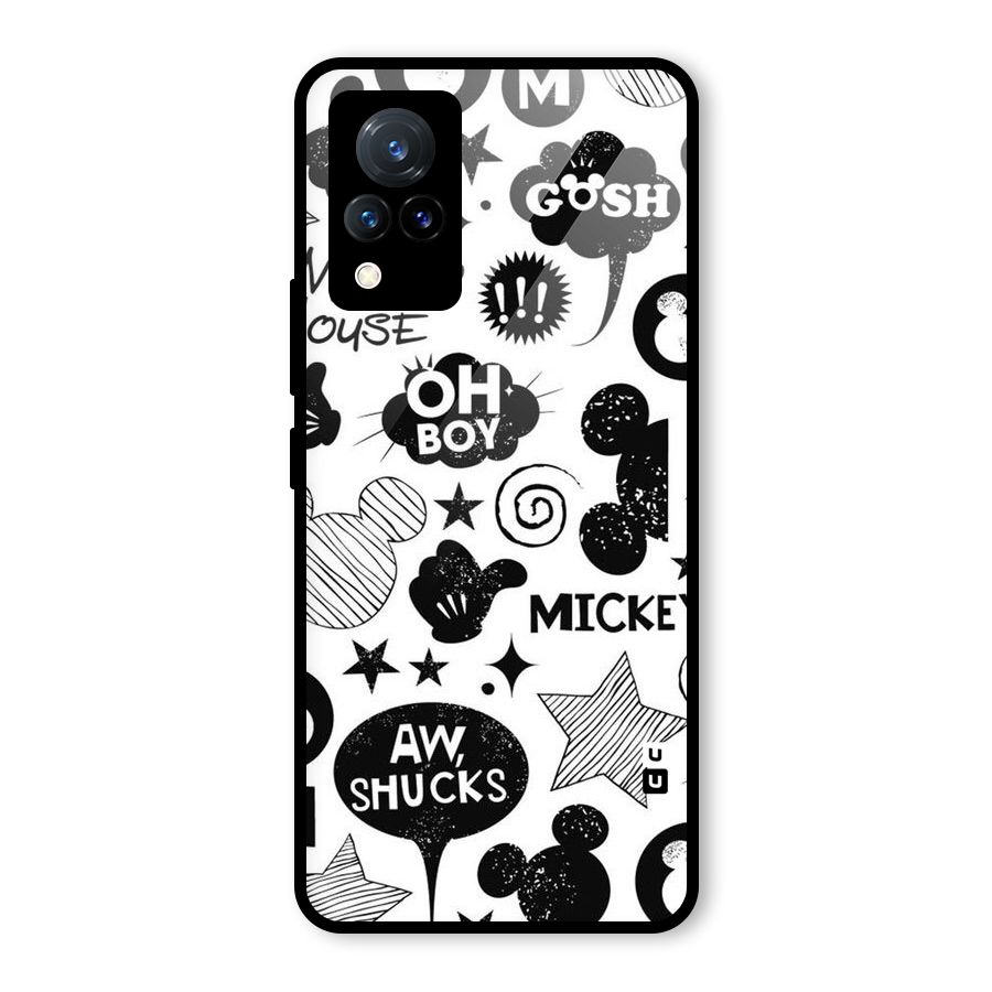 Oh Boy Design Glass Back Case for Vivo V21 5G
