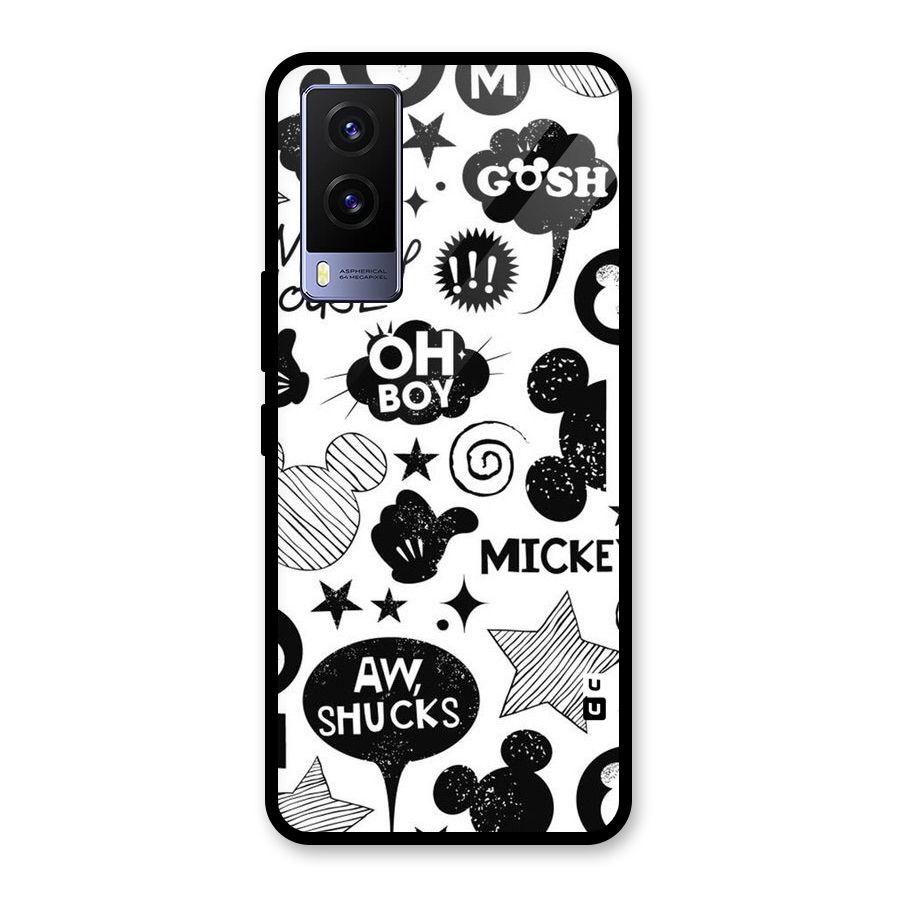 Oh Boy Design Glass Back Case for Vivo V21e 5G
