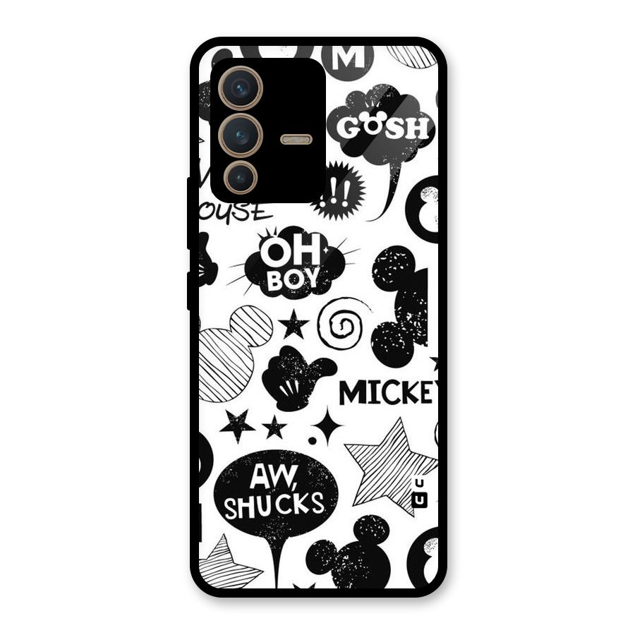 Oh Boy Design Glass Back Case for Vivo V23 5G