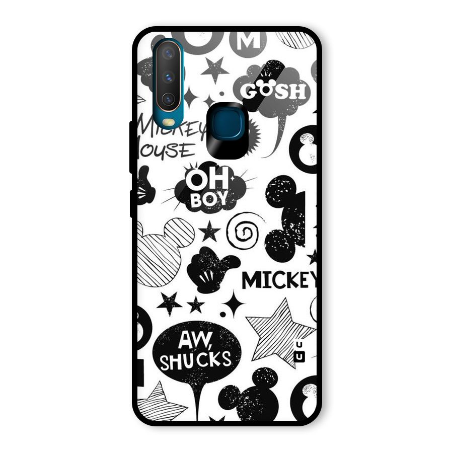 Oh Boy Design Glass Back Case for Vivo Y12