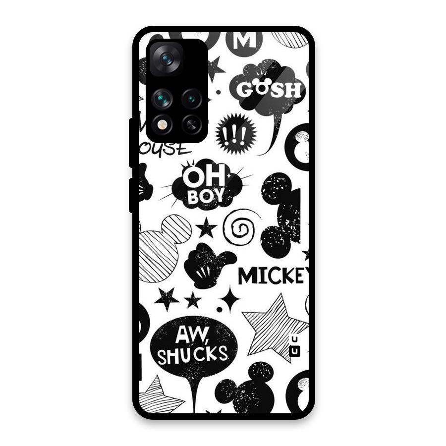 Oh Boy Design Glass Back Case for Xiaomi 11i HyperCharge 5G