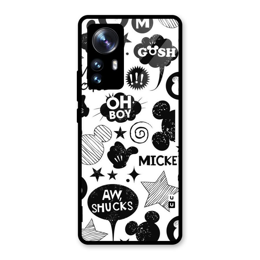 Oh Boy Design Glass Back Case for Xiaomi 12 Pro