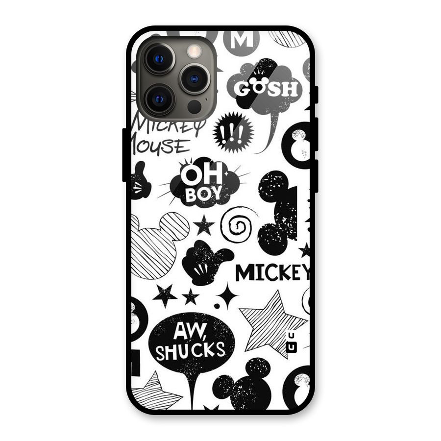Oh Boy Design Glass Back Case for iPhone 12 Pro Max
