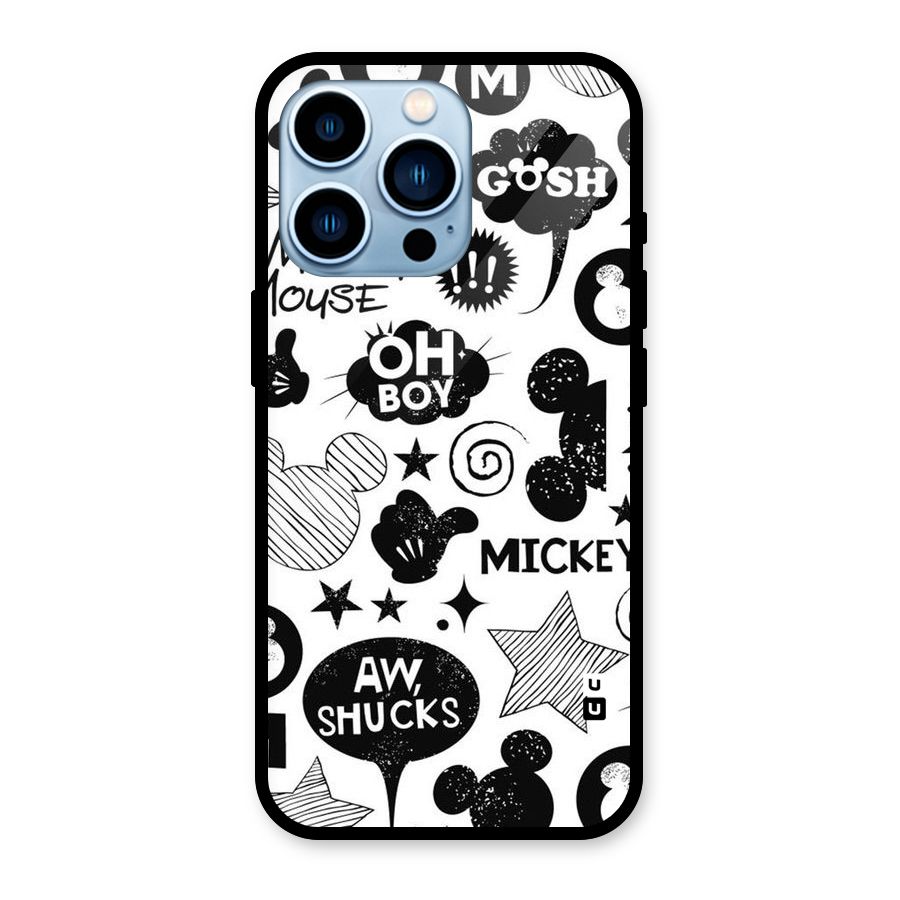 Oh Boy Design Glass Back Case for iPhone 13 Pro
