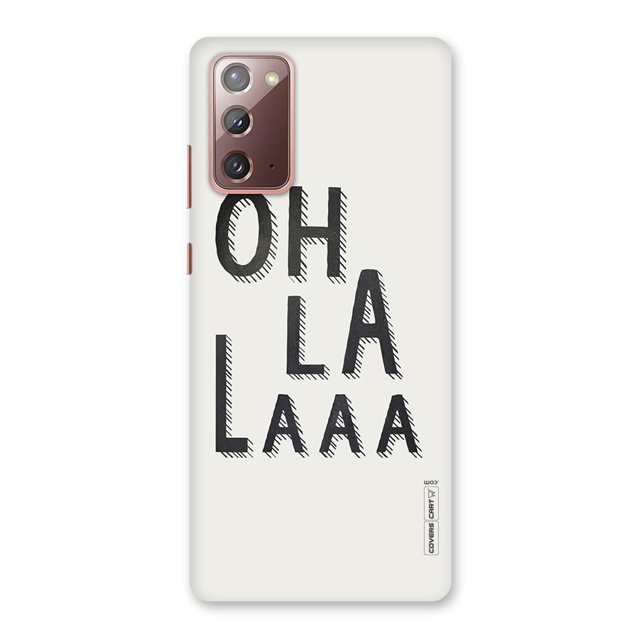 Oh La La Back Case for Galaxy Note 20