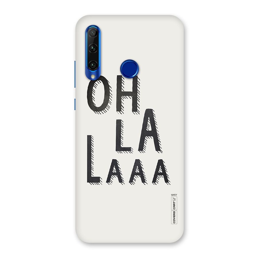 Oh La La Back Case for Honor 20i