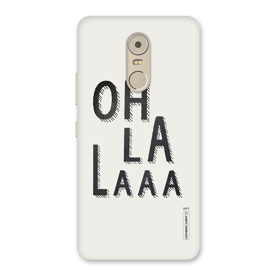 Oh La La Back Case for Lenovo K6 Note