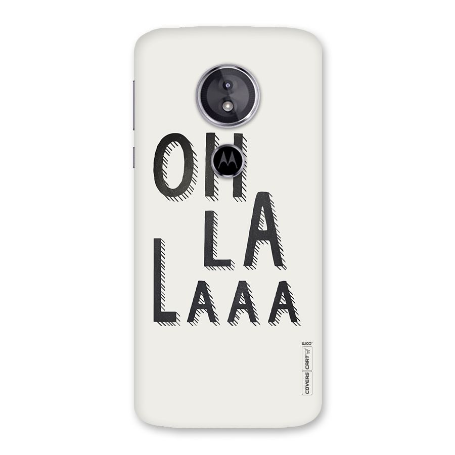 Oh La La Back Case for Moto E5