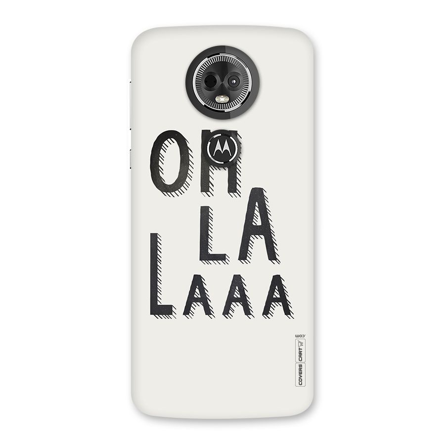 Oh La La Back Case for Moto E5 Plus