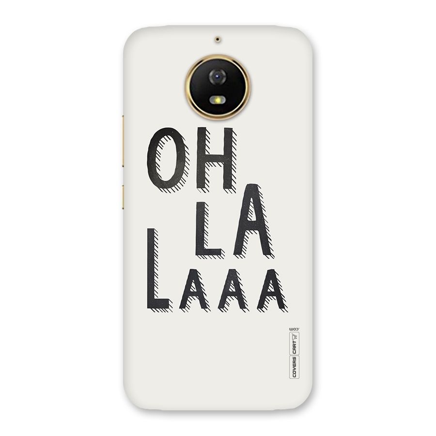 Oh La La Back Case for Moto G5s