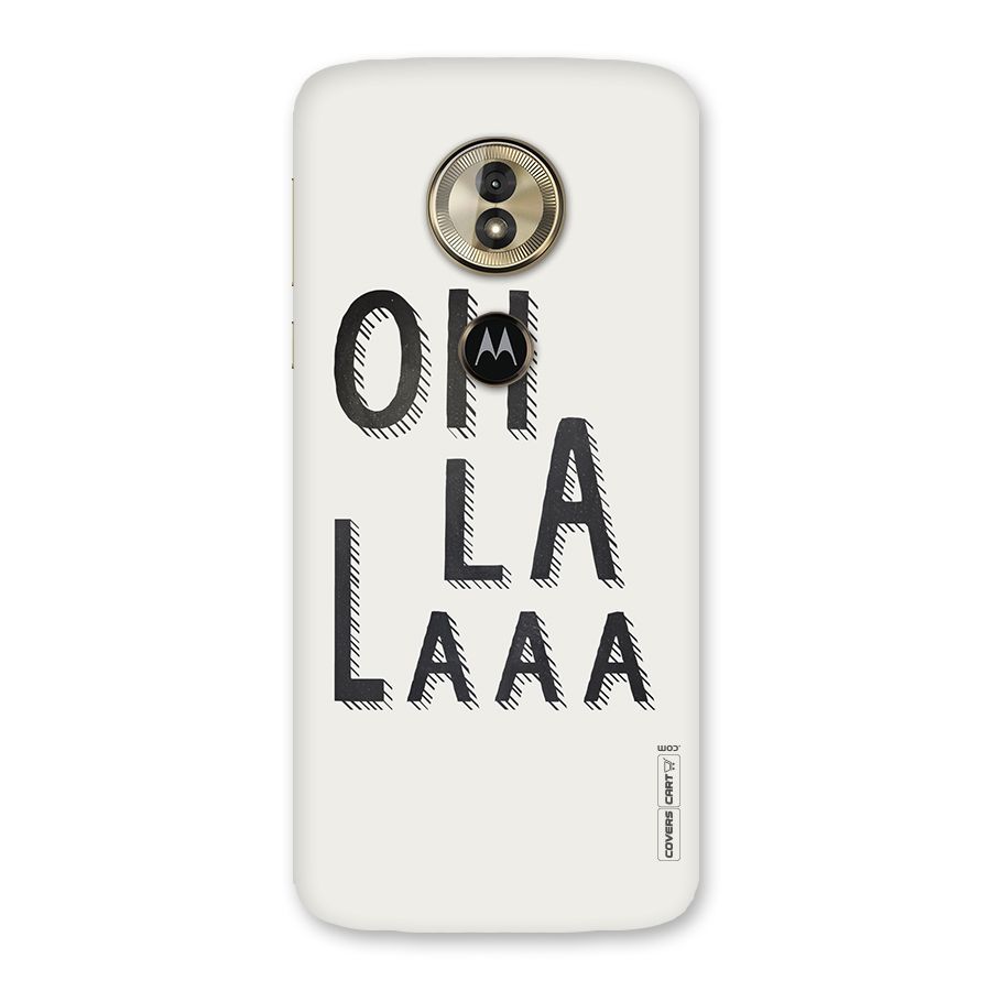 Oh La La Back Case for Moto G6 Play