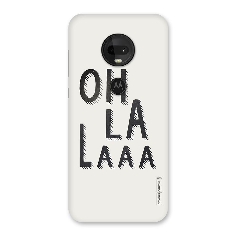 Oh La La Back Case for Moto G7
