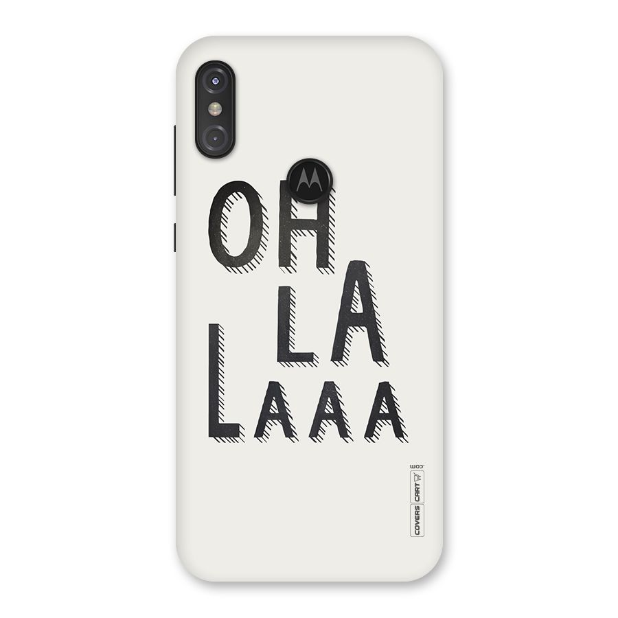 Oh La La Back Case for Motorola One Power
