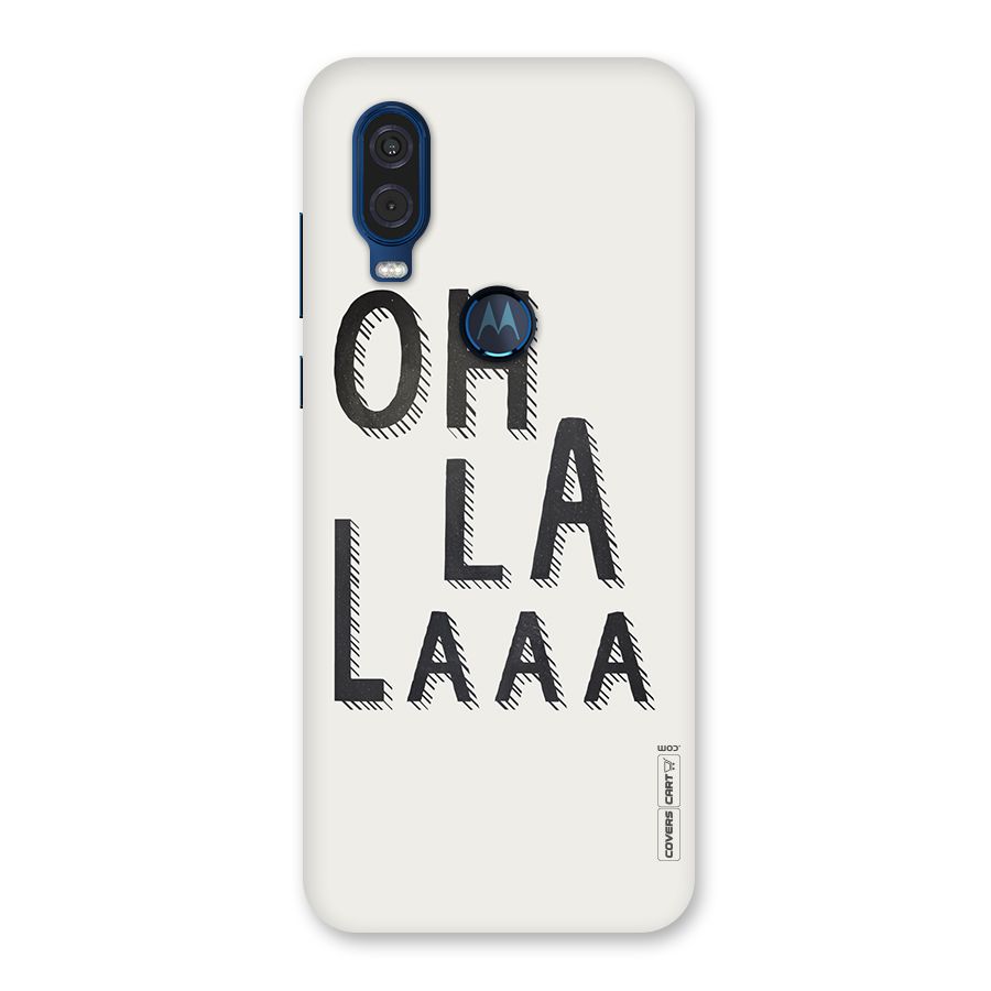 Oh La La Back Case for Motorola One Vision