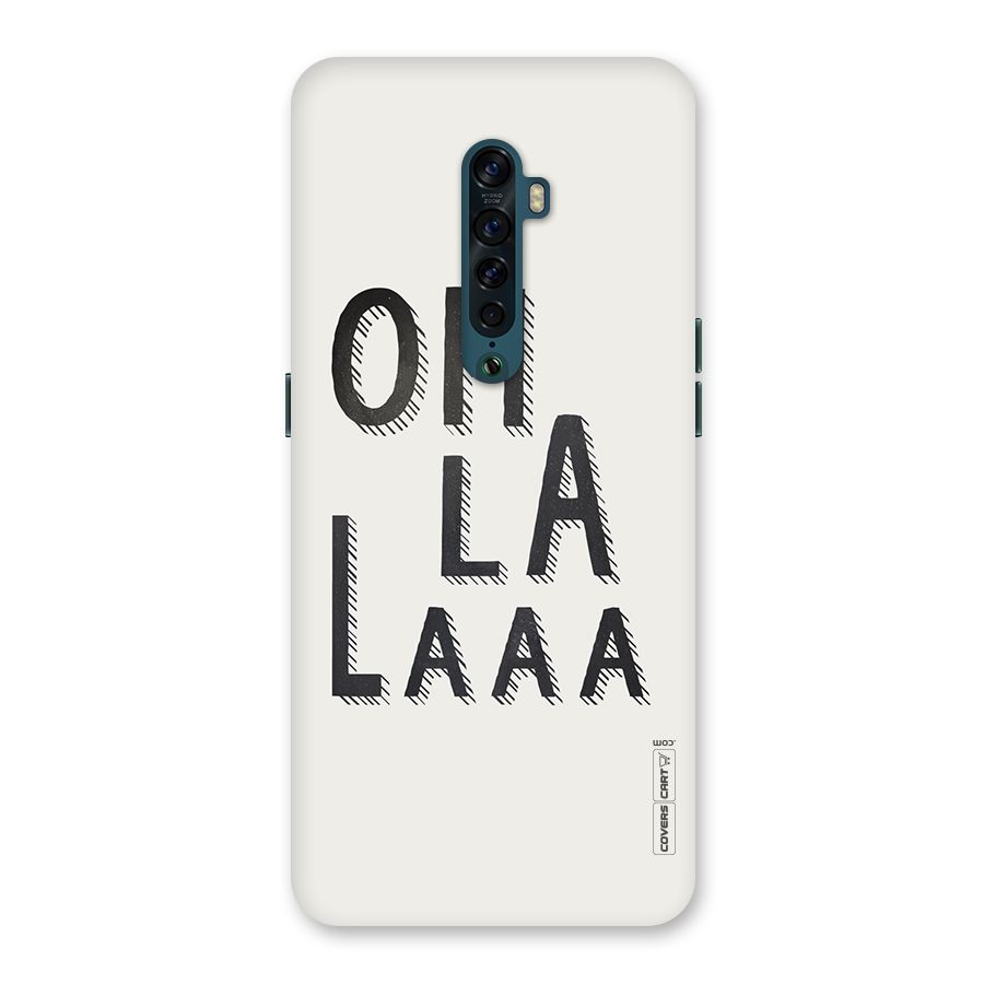 Oh La La Back Case for Oppo Reno2