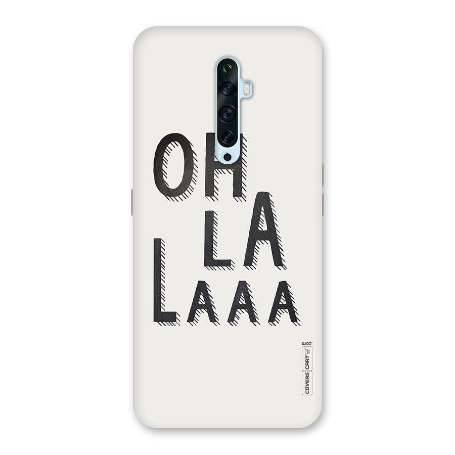 Oh La La Back Case for Oppo Reno2 F