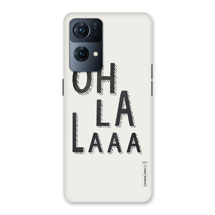 Oh La La Back Case for Oppo Reno7 Pro 5G