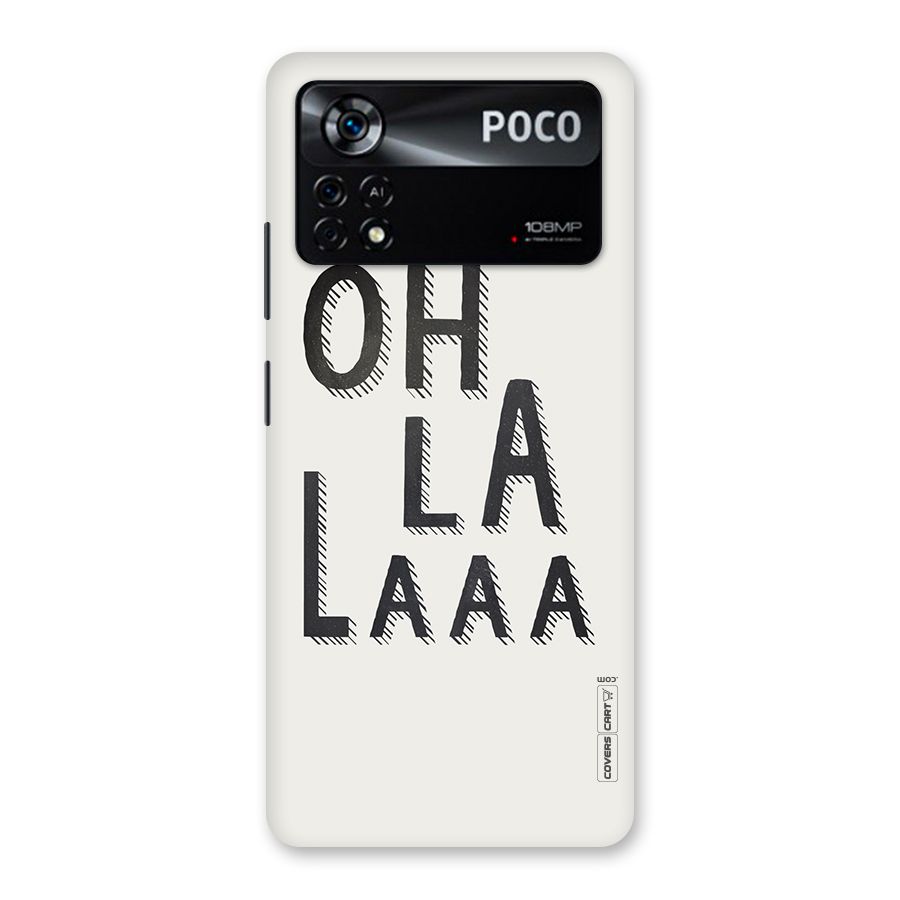 Oh La La Back Case for Poco X4 Pro 5G