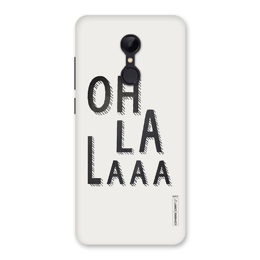 Oh La La Back Case for Redmi 5