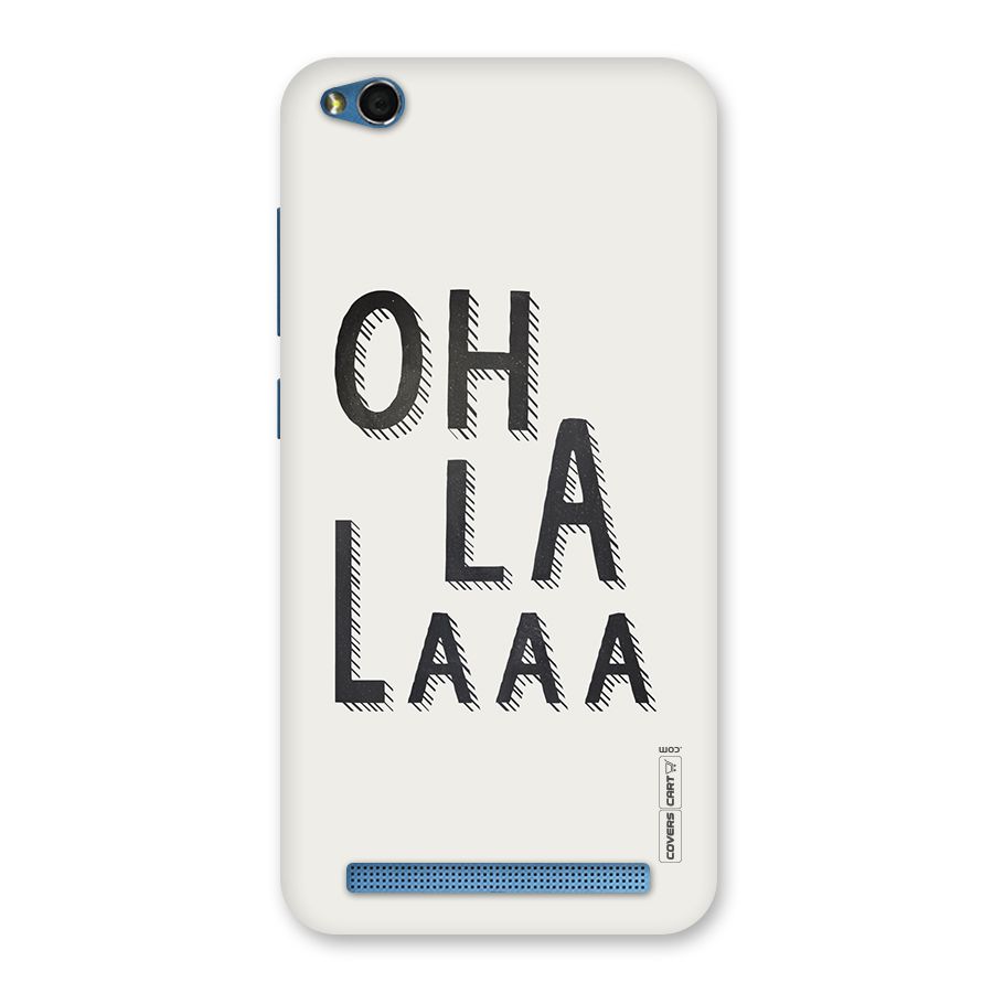 Oh La La Back Case for Redmi 5A