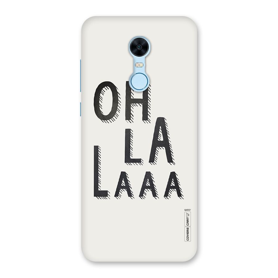 Oh La La Back Case for Redmi Note 5