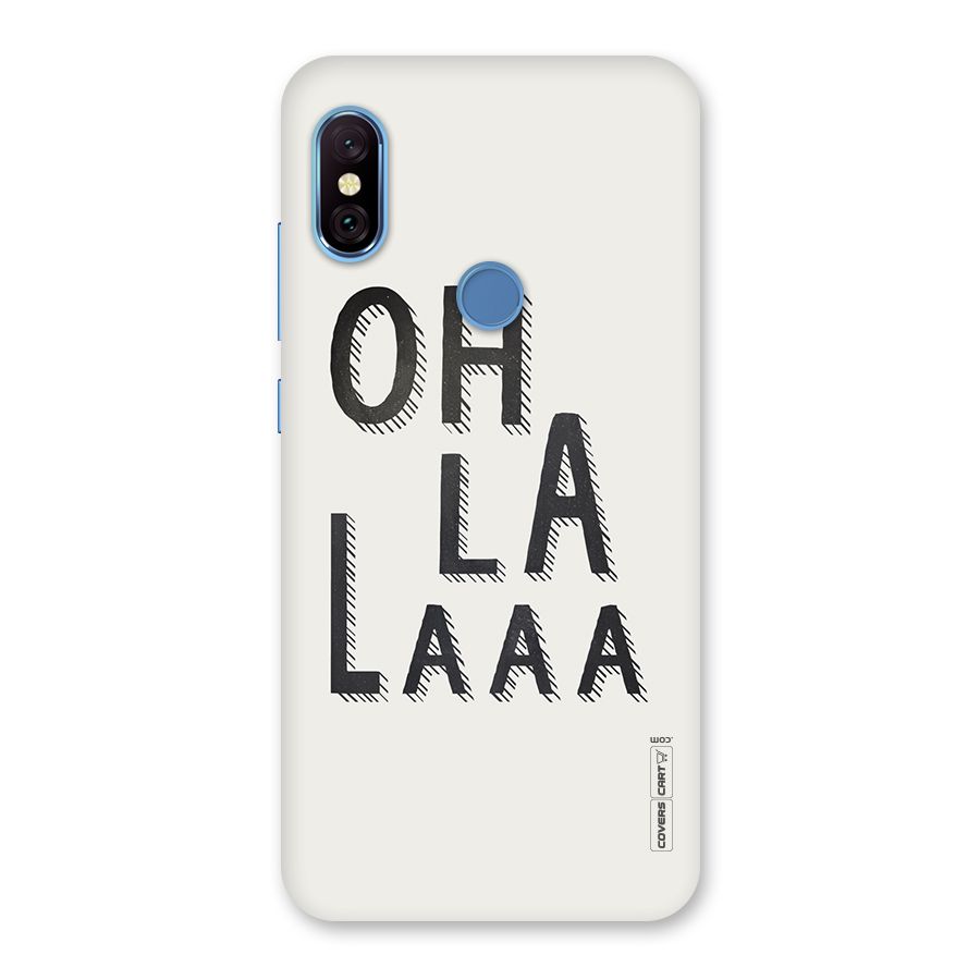 Oh La La Back Case for Redmi Note 6 Pro
