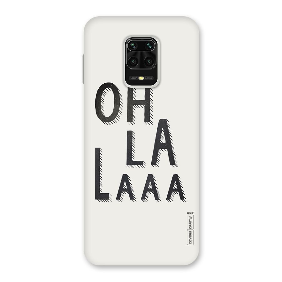 Oh La La Back Case for Redmi Note 9 Pro