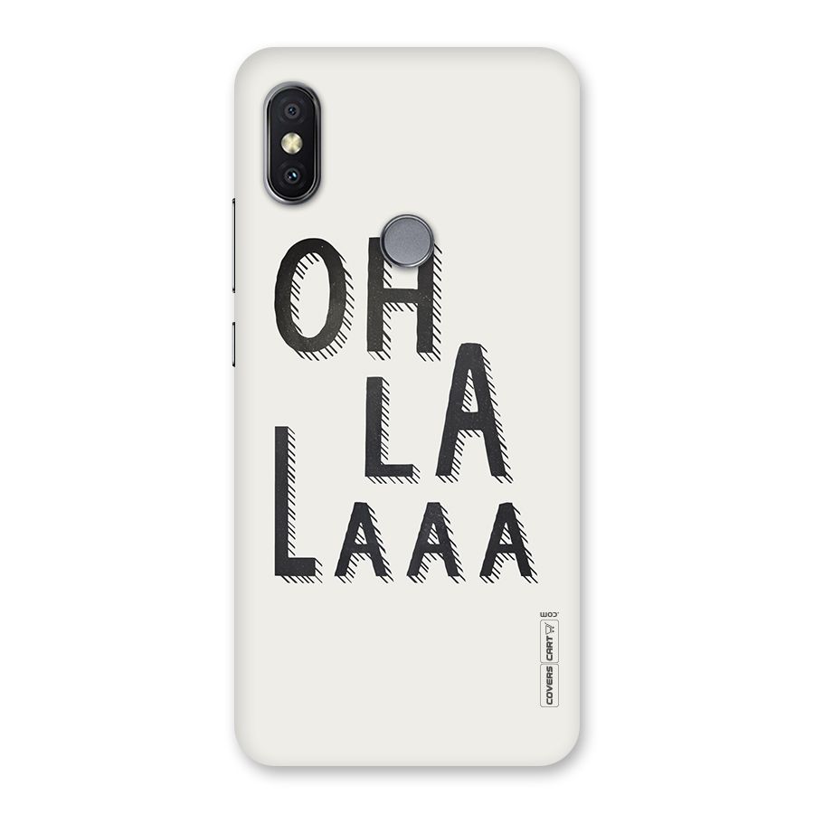 Oh La La Back Case for Redmi Y2