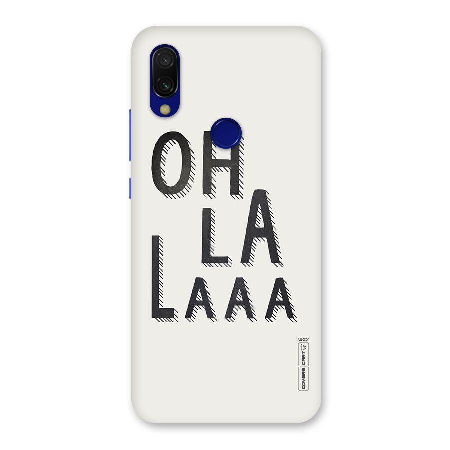 Oh La La Back Case for Redmi Y3