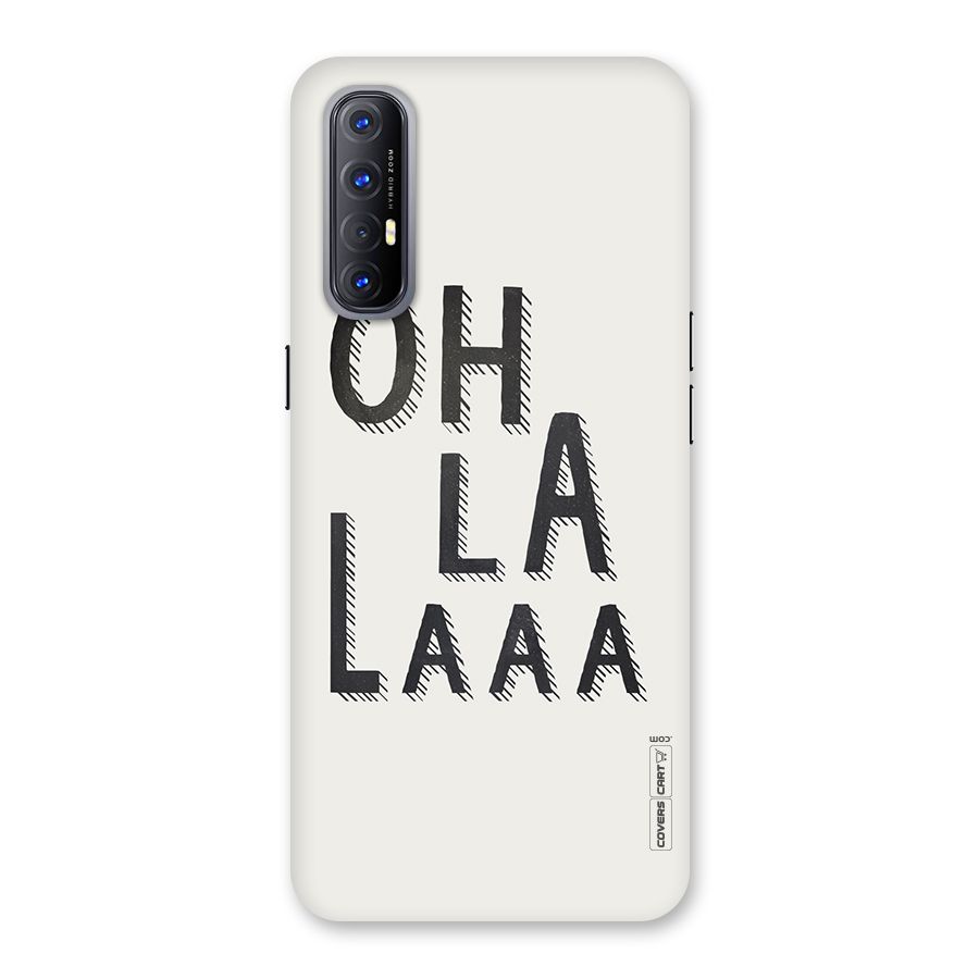 Oh La La Back Case for Reno3 Pro
