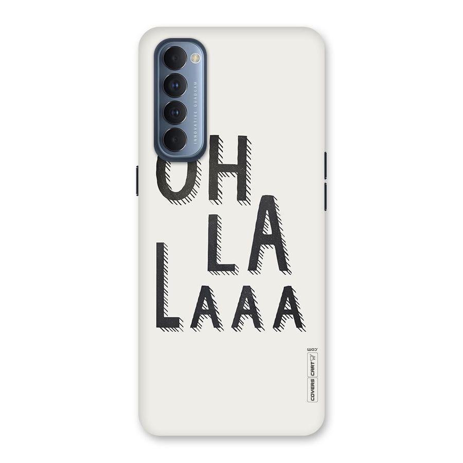Oh La La Back Case for Reno4 Pro