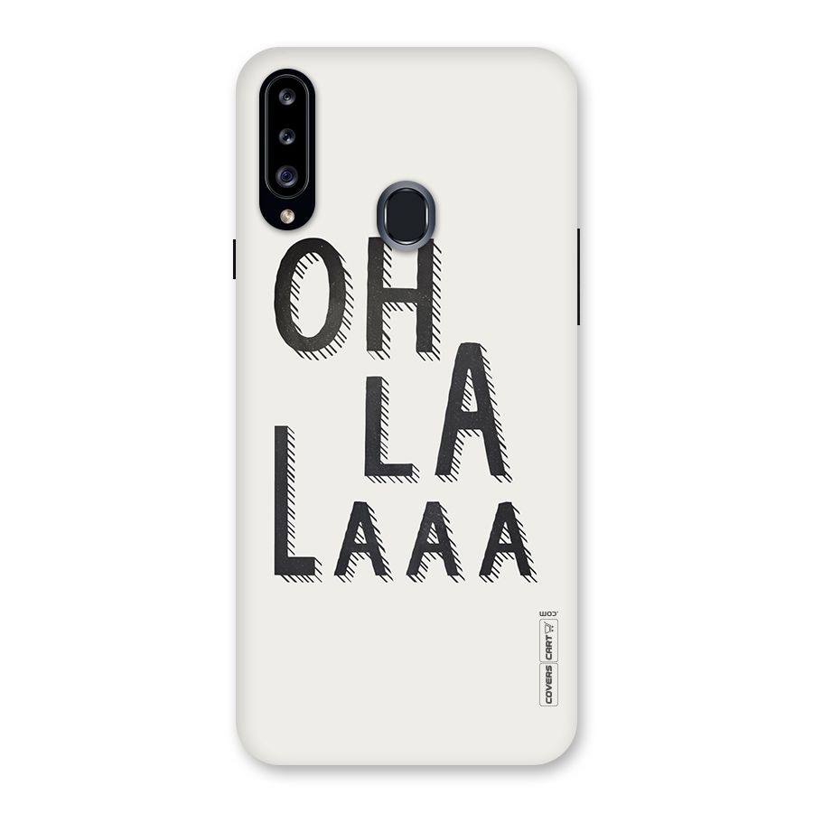 Oh La La Back Case for Samsung Galaxy A20s