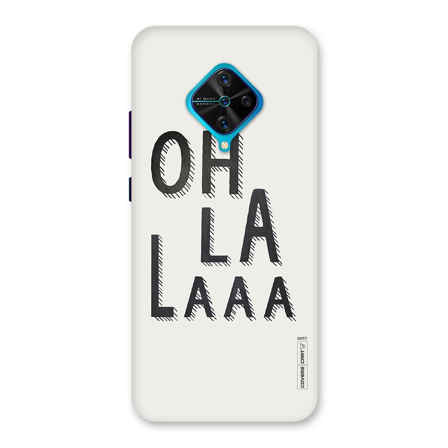 Oh La La Back Case for Vivo S1 Pro