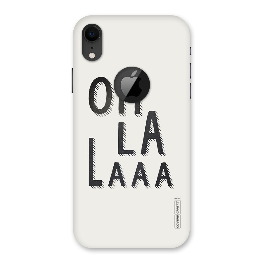 Oh La La Back Case for iPhone XR Logo Cut