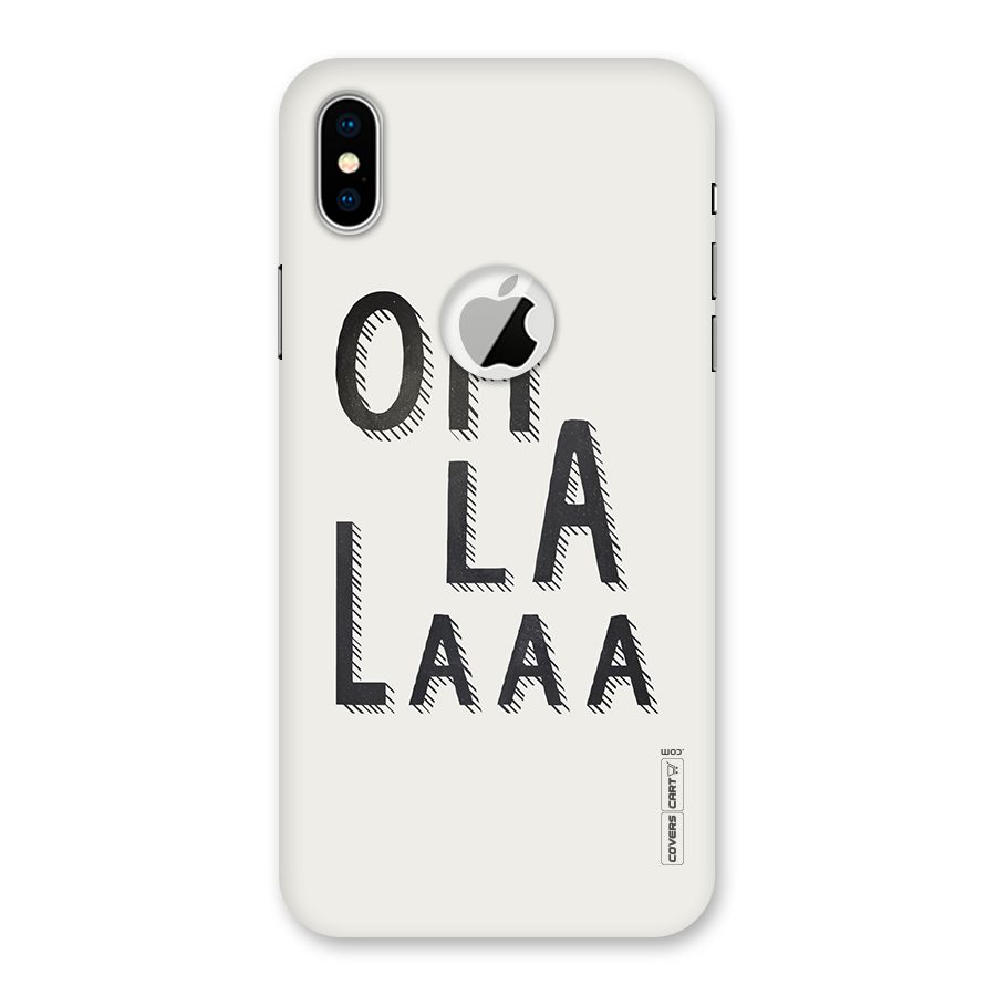 Oh La La Back Case for iPhone XS Logo Cut