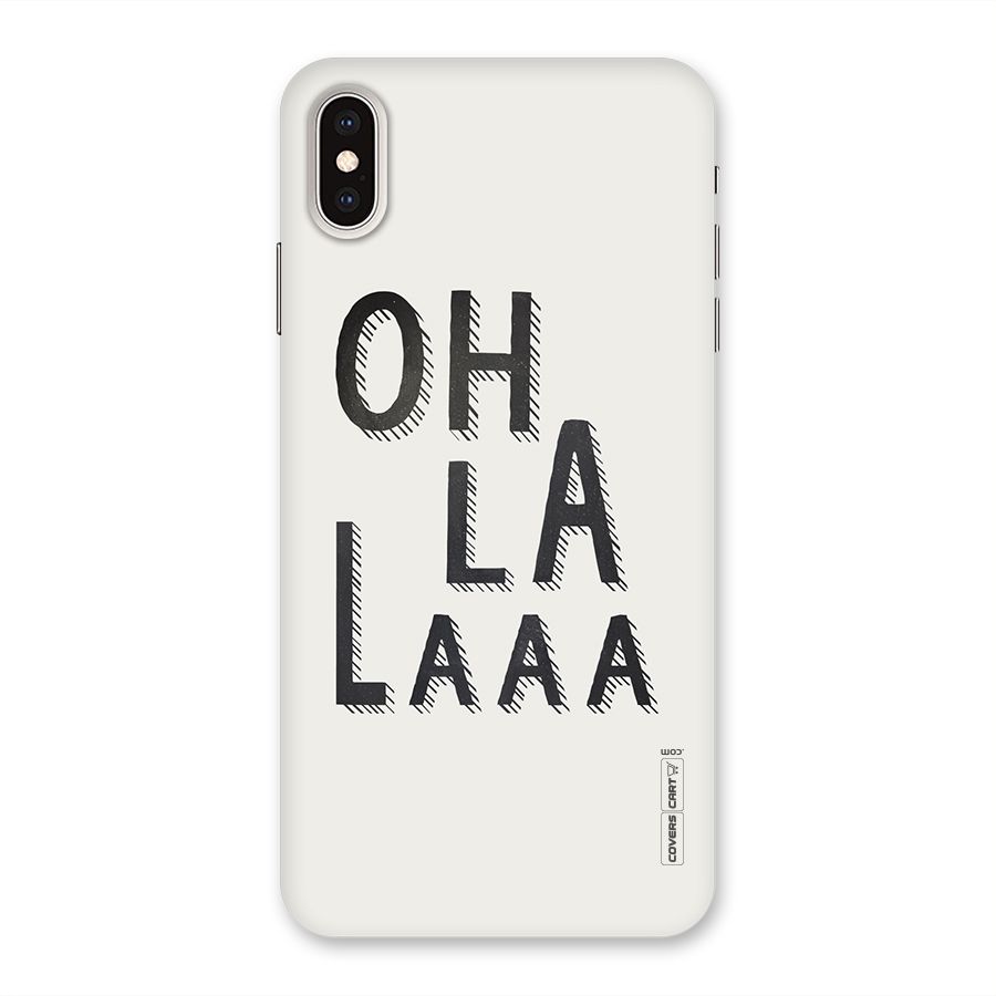 Oh La La Back Case for iPhone XS Max
