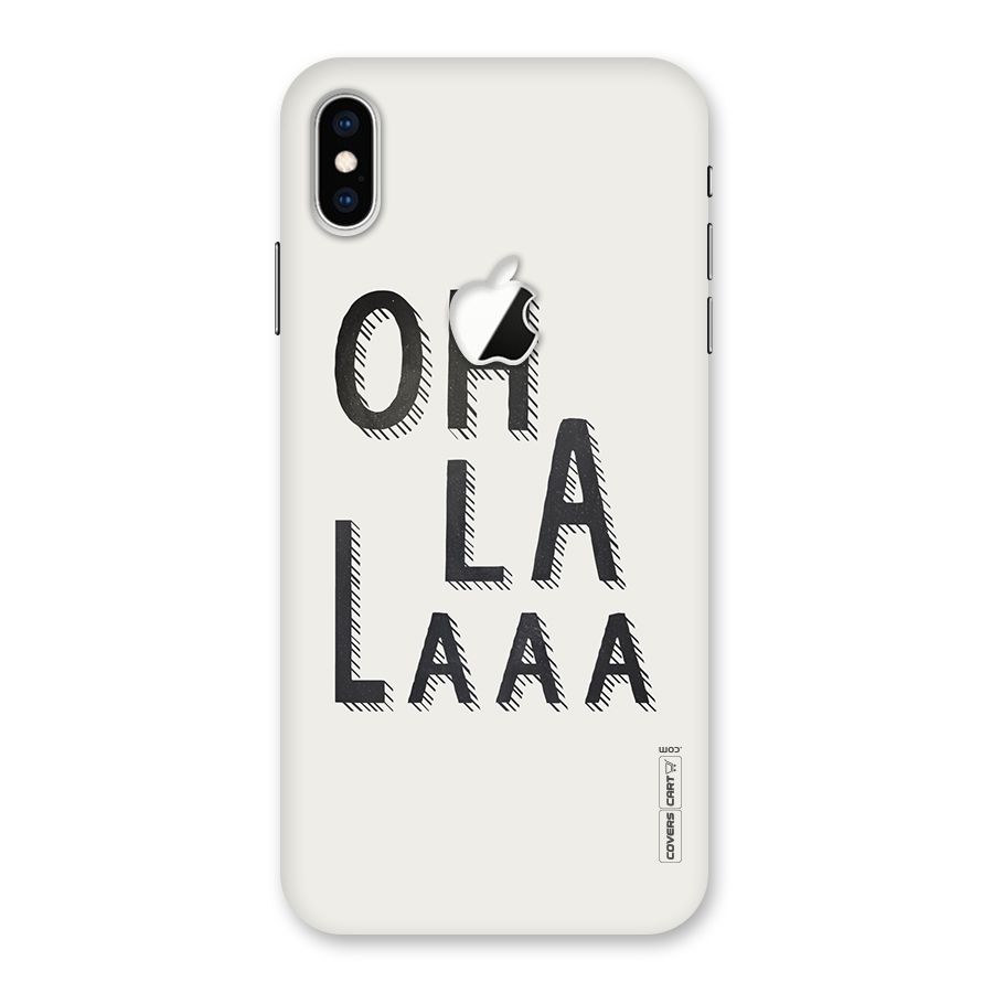 Oh La La Back Case for iPhone XS Max Apple Cut