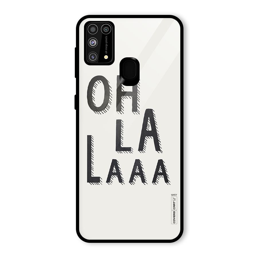 Oh La La Glass Back Case for Galaxy F41