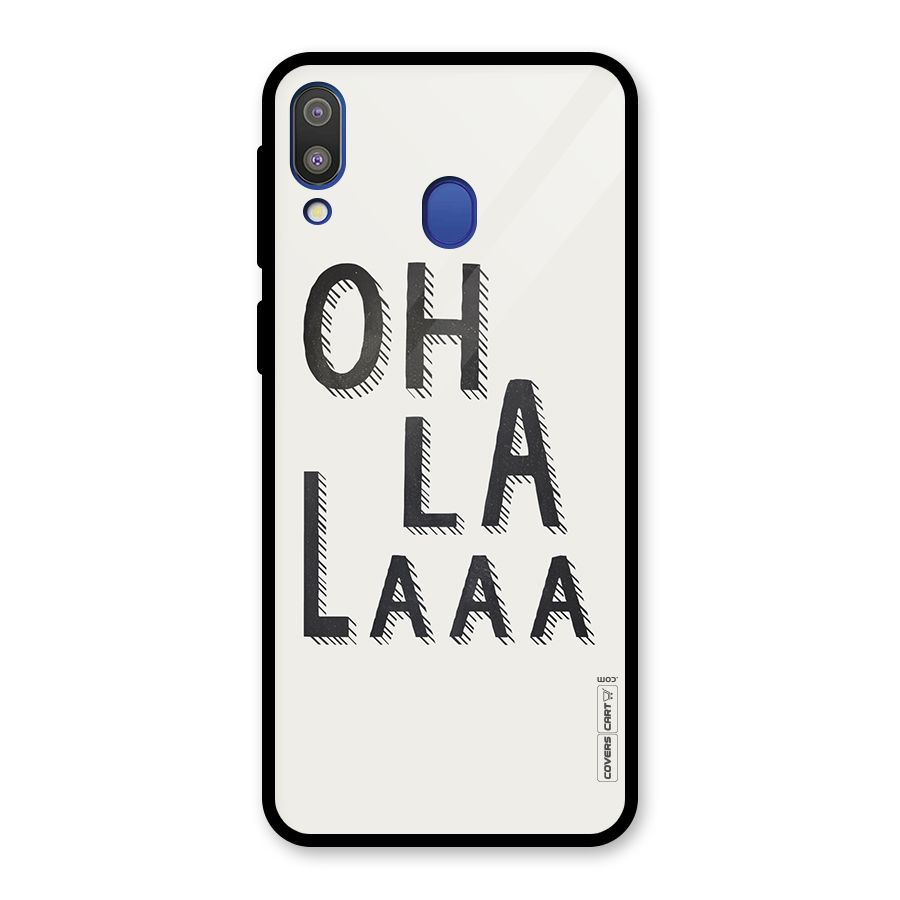 Oh La La Glass Back Case for Galaxy M20