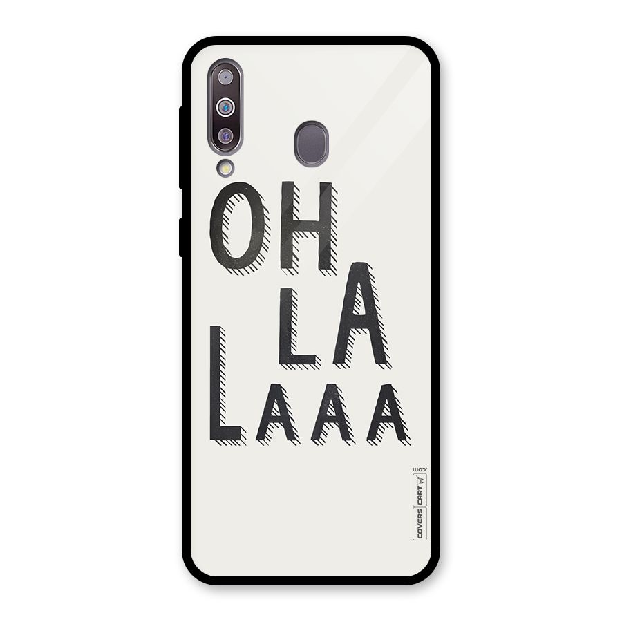 Oh La La Glass Back Case for Galaxy M30