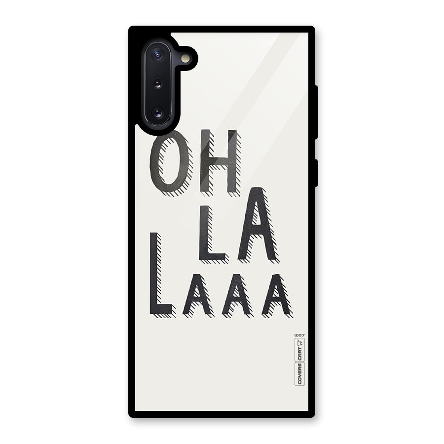 Oh La La Glass Back Case for Galaxy Note 10