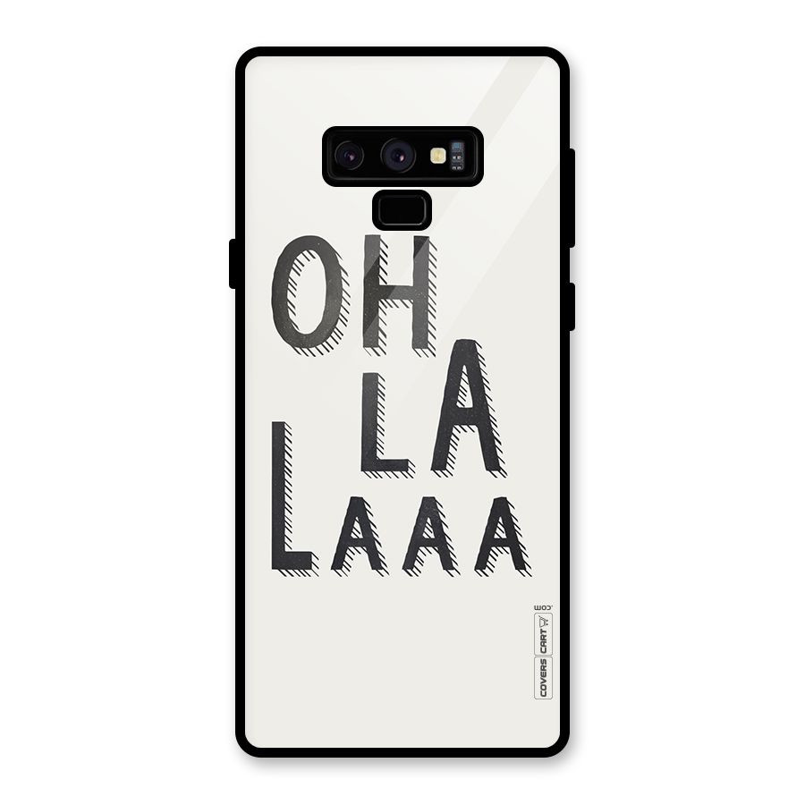 Oh La La Glass Back Case for Galaxy Note 9