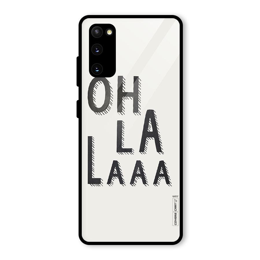Oh La La Glass Back Case for Galaxy S20 FE 5G