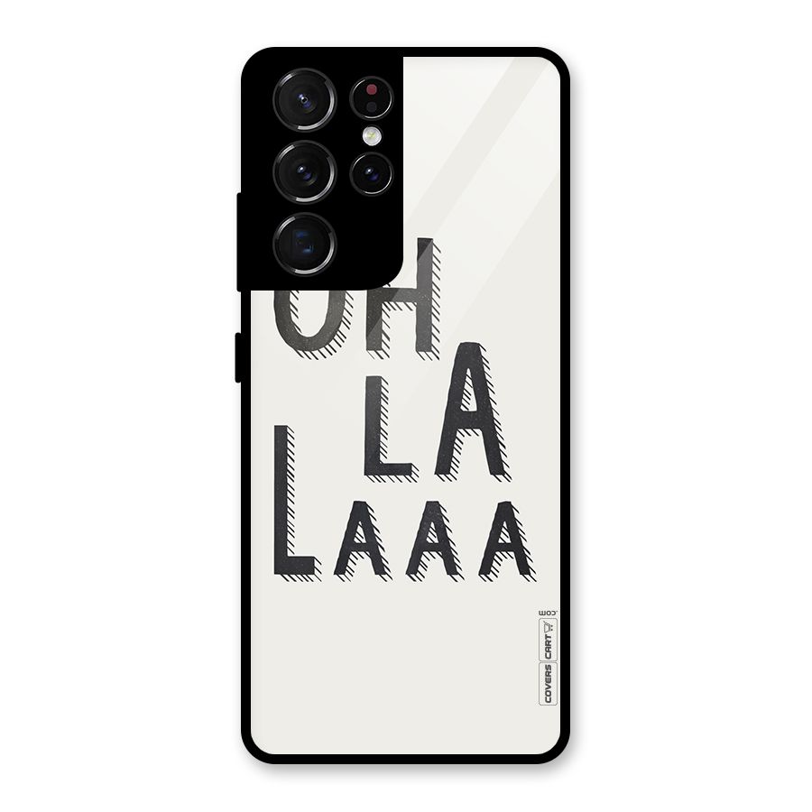 Oh La La Glass Back Case for Galaxy S21 Ultra 5G