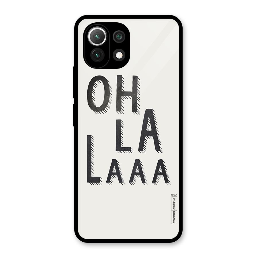 Oh La La Glass Back Case for Mi 11 Lite