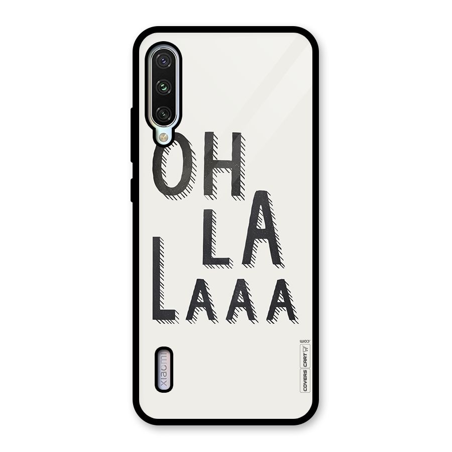 Oh La La Glass Back Case for Mi A3