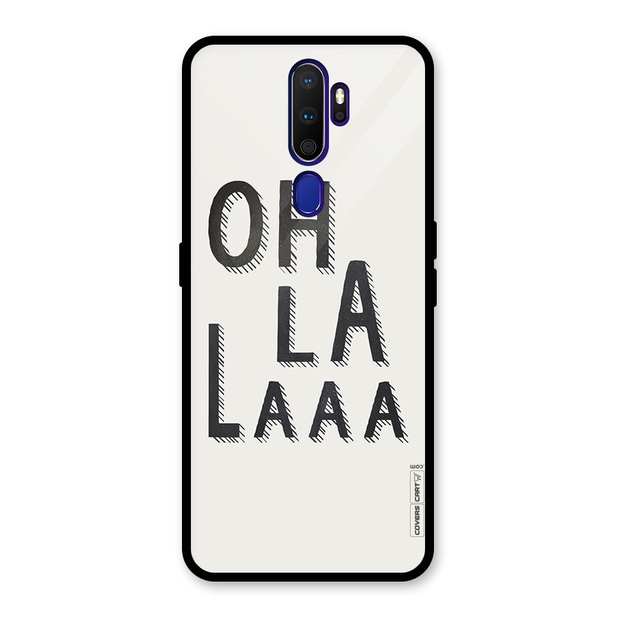 Oh La La Glass Back Case for Oppo A9 (2020)